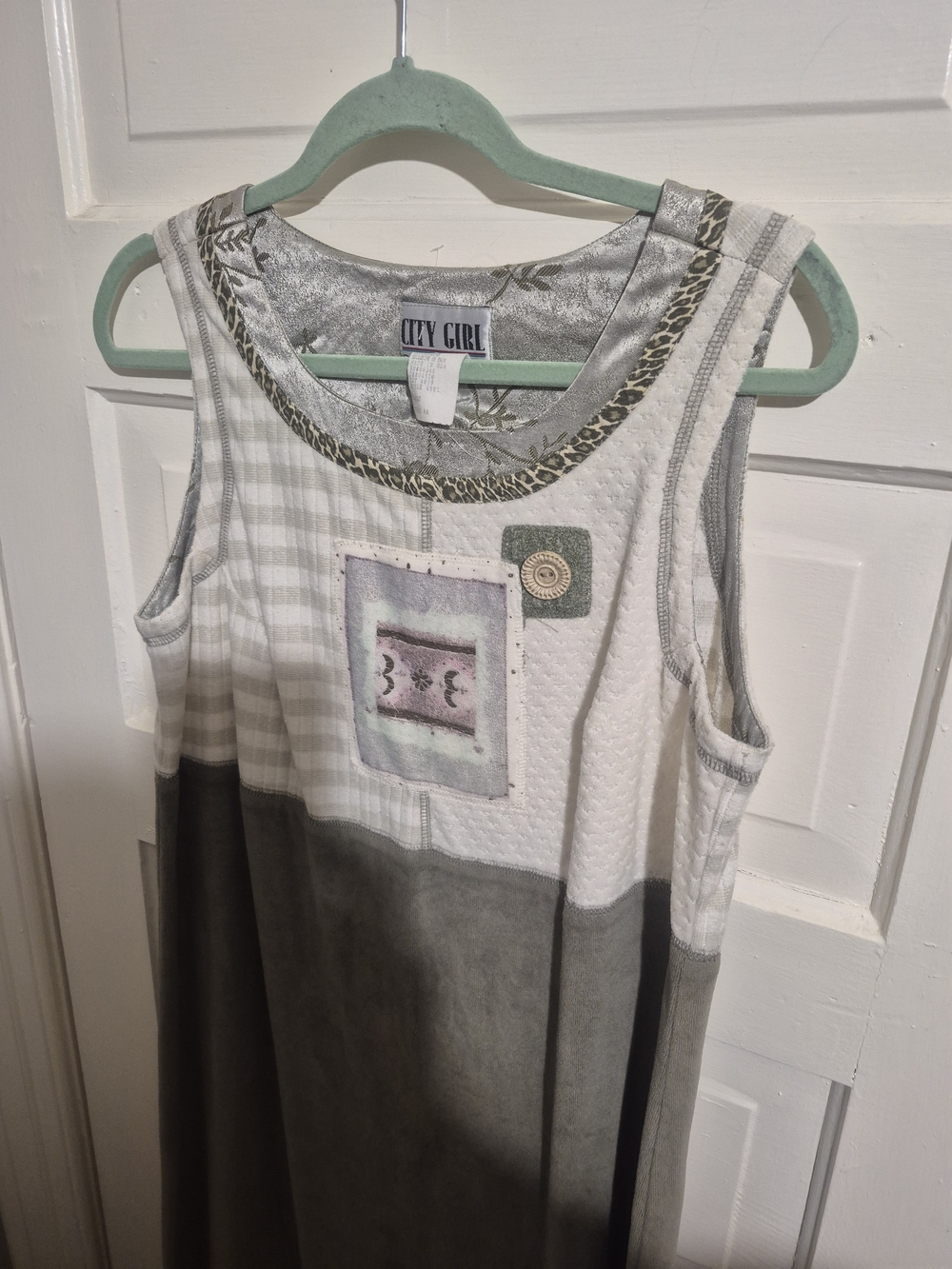 Vintage City Girl Sport Cottagecore Prairie Dress L - Picture 3 of 6